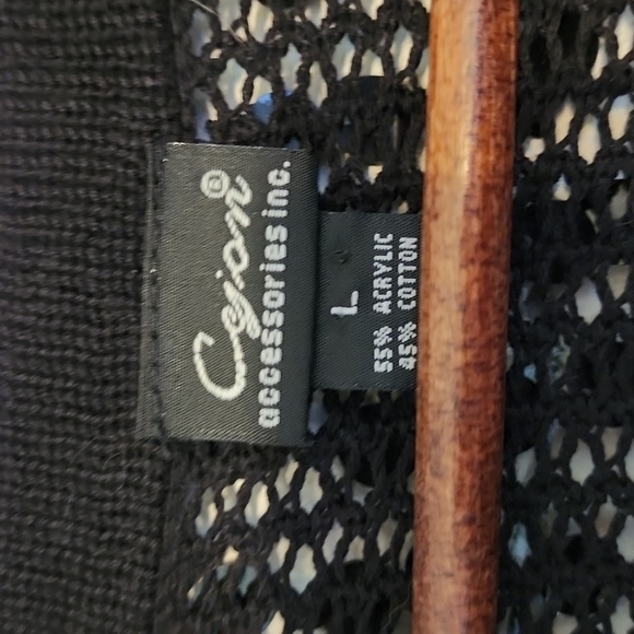 Chunky Black ๐ sequin ๐ bolero size L - Picture 2 of 4